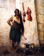 A Turkish Butcher Boy in Jerusalem By Jean Leon Gerome