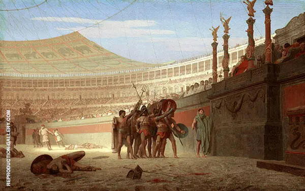 Ave Caesar Morituri Te Salutant By Jean Leon Gerome