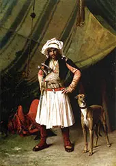 Bashi Bazouk and His Dog 1870 By Jean Leon Gerome