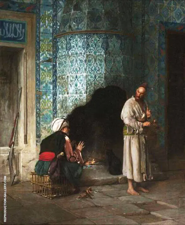 A Chat by The Fireside 1881 By Jean Leon Gerome