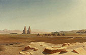 Caravan Passing The Colossi of Memnon Thebes By Jean Leon Gerome