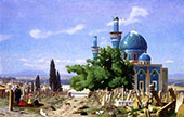 Cemetery Gone to Seed aka The Green Mosque 1876 By Jean Leon Gerome