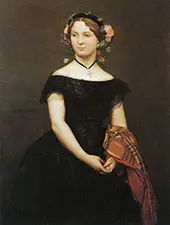 Portrait of Mademoiselle Durand 1853 By Jean Leon Gerome