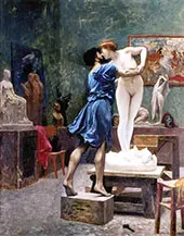 Pygmalion and Galatea Study 1890 By Jean Leon Gerome