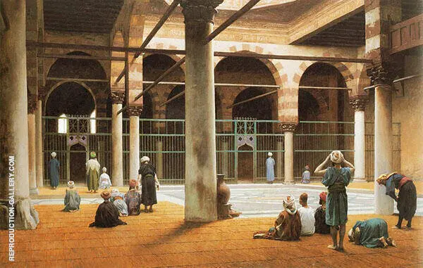 Interior of a Mosque 1875 By Jean Leon Gerome