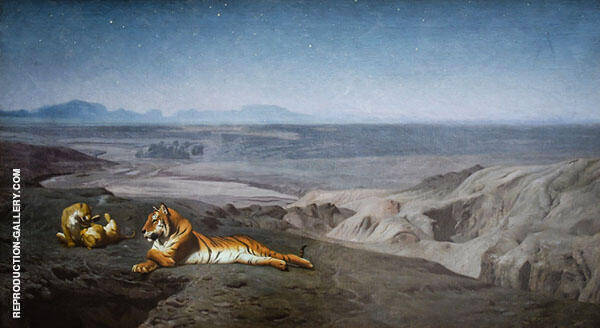 Night on The Desert by Jean Leon Gerome | Oil Painting Reproduction