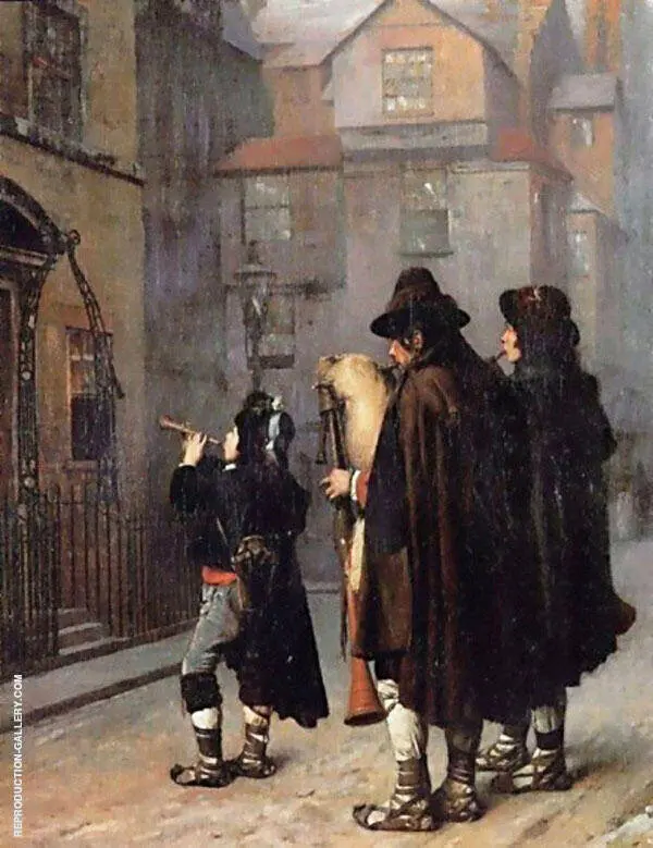 Pifferari in London 1870 By Jean Leon Gerome