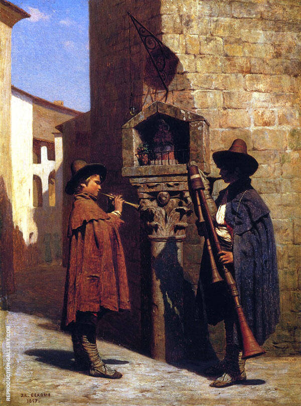 Piffereri by Jean Leon Gerome | Oil Painting Reproduction