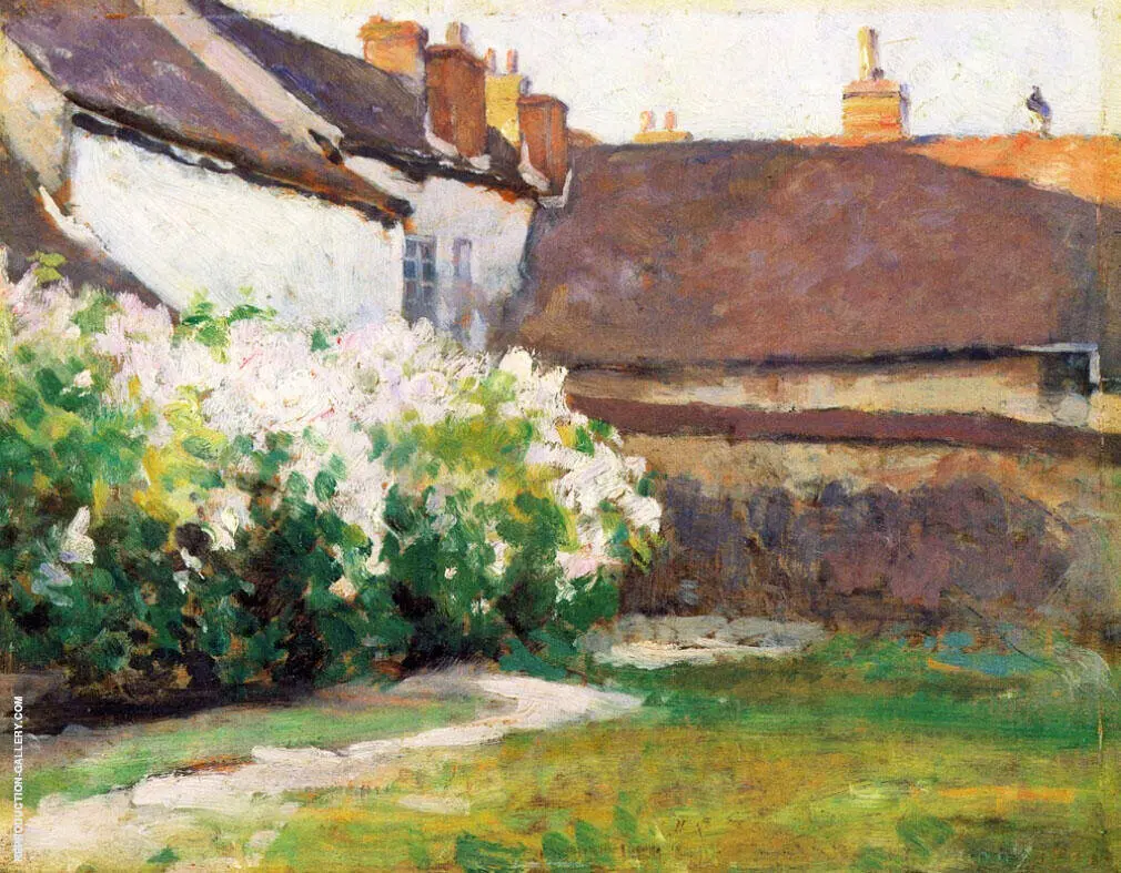 Afternoon Shadows Grez France By Robert William Vonnoh