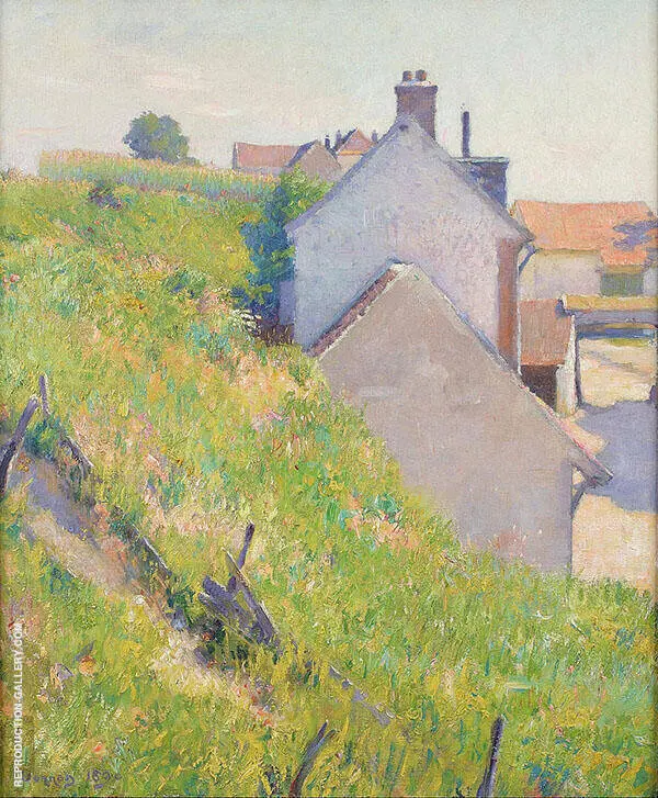 A Sunlit Hillside 1890 By Robert William Vonnoh