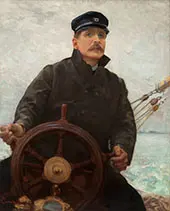 At The Helm Edward Dale Toland By Robert William Vonnoh