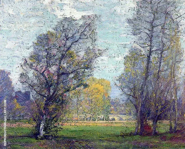 Clouds and Glow Autumn France By Robert William Vonnoh