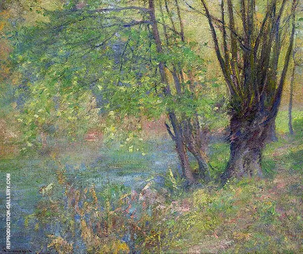 Lure of The River Bank By Robert William Vonnoh