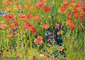 Poppies By Robert William Vonnoh