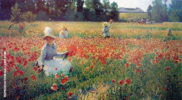 Poppies II By Robert William Vonnoh