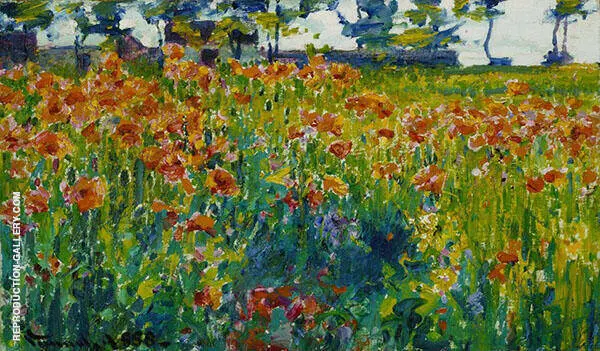 Poppies in France 1888 By Robert William Vonnoh