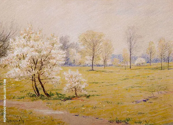 Spring Blossoms By Robert William Vonnoh