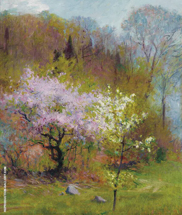 Spring Trees By Robert William Vonnoh