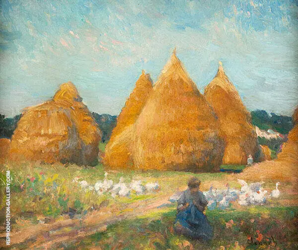 Tending The Flock c1908 By Robert William Vonnoh