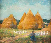 Tending The Flock c1908 By Robert William Vonnoh