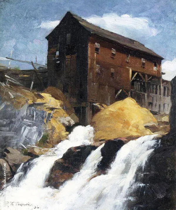 The Mill 1884 By Robert William Vonnoh