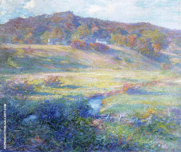 Turquoise Rose and Gold By Robert William Vonnoh