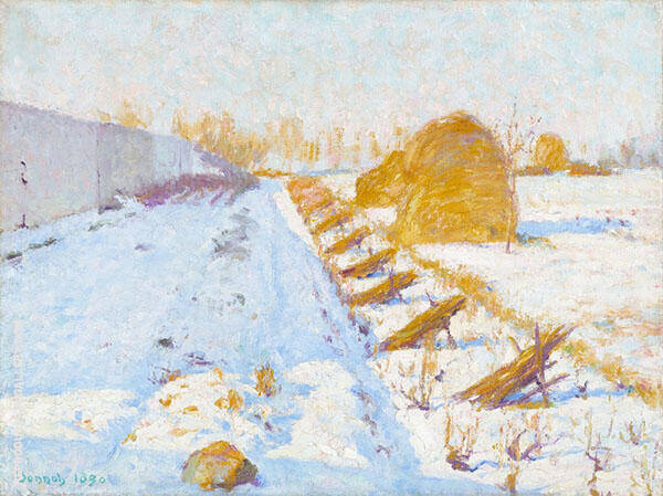 Winter Sun and Shadow 1890 | Oil Painting Reproduction