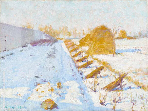 Winter Sun and Shadow 1890 By Robert William Vonnoh