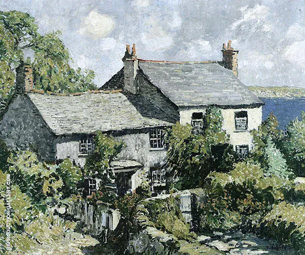 Cornish Cottage By Walter Elmer Schofield