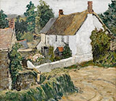 Cottages by a Turn in The Road By Walter Elmer Schofield