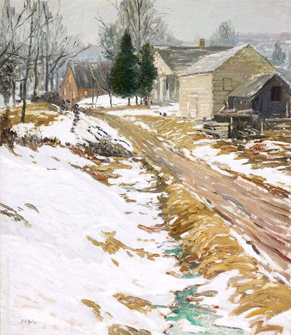 Frosty Morning 1913 by Walter Elmer Schofield | Oil Painting Reproduction