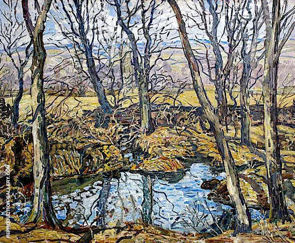 Godolphin Pond in Autumn 1940 By Walter Elmer Schofield