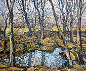 Godolphin Pond in Autumn 1940 By Walter Elmer Schofield