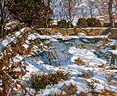 Godolphin Pond in The Snow 1940 By Walter Elmer Schofield