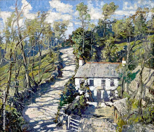 Hillside Farm Cornwall By Walter Elmer Schofield