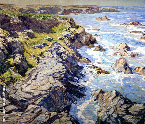 Morning Tide Coast of Cornwall 1920 By Walter Elmer Schofield