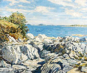 Rocks and Sea Maine Coast By Walter Elmer Schofield