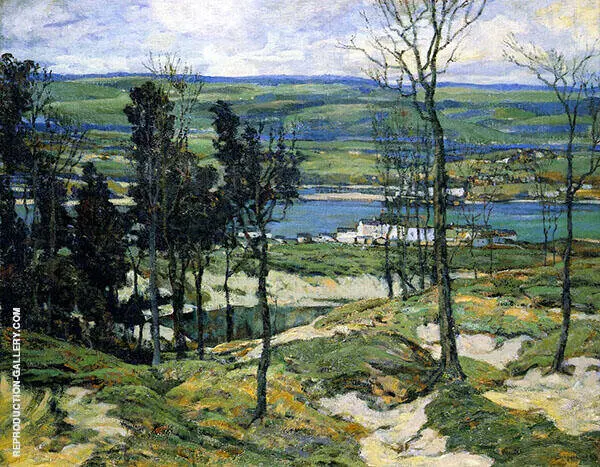 Sand Dunes near Lelant Cornwall England 1905 By Walter Elmer Schofield