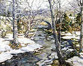 Snow Stream 1930 By Walter Elmer Schofield