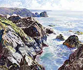 Sunlit Coast By Walter Elmer Schofield