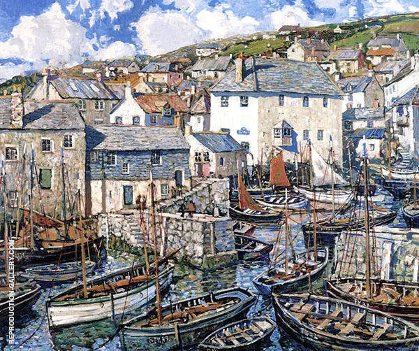 The Harbor Sunday By Walter Elmer Schofield