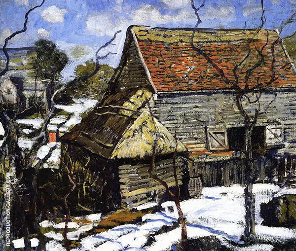 The Red Barn c1930 By Walter Elmer Schofield