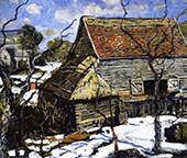 The Red Barn c1930 By Walter Elmer Schofield