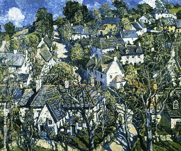 Village in Devon 1933 By Walter Elmer Schofield