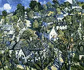 Village in Devon 1933 By Walter Elmer Schofield