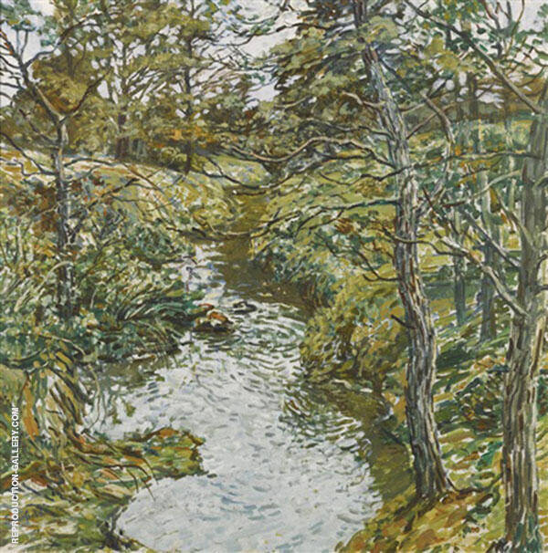 Wandering Brook by Walter Elmer Schofield | Oil Painting Reproduction