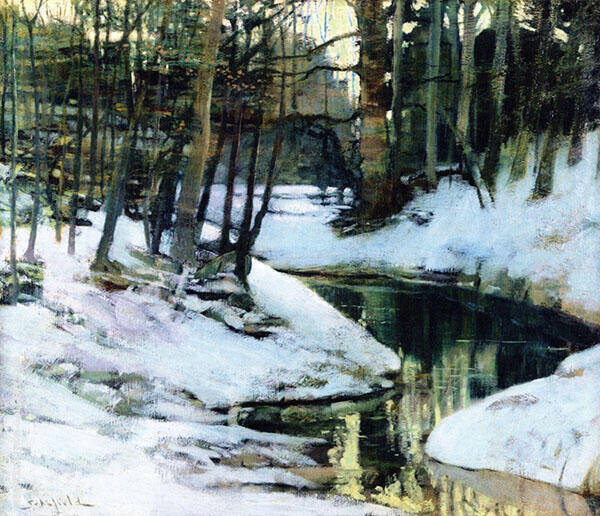 White Frost 1899 by Walter Elmer Schofield | Oil Painting Reproduction
