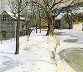 Winter Landscape c1910 By Walter Elmer Schofield