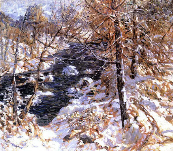 Winter Stream 1925 By Walter Elmer Schofield