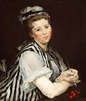 Girl with Cherries By Eva Gonzales